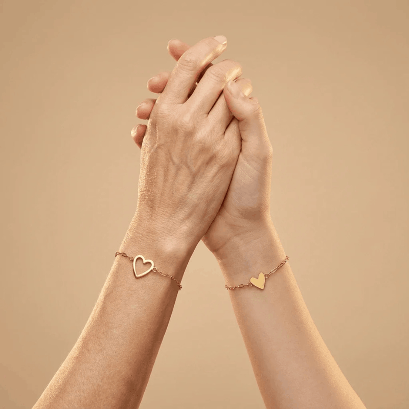 Auréa - Pulsera de corazones a juego