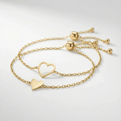 Auréa - Pulsera de corazones a juego