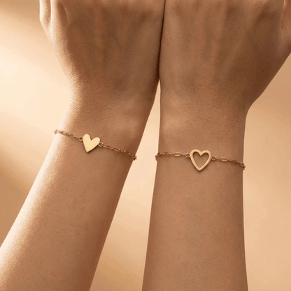Auréa - Pulsera de corazones a juego